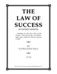 The Law of Success by Napoleon Hill