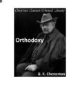 Orthodoxy by G. K. Chesterton