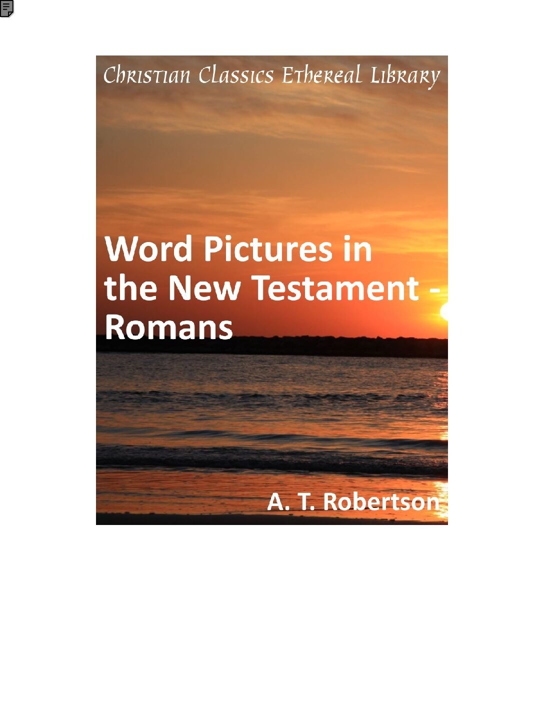 wp_romans Word Pictures in the New Testament- Romans by A. T. Robertson - Image 1